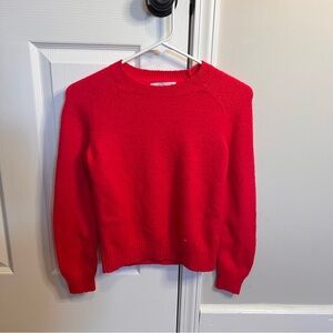 Lucky Brand Vibrant Red Crew Neck Sweater